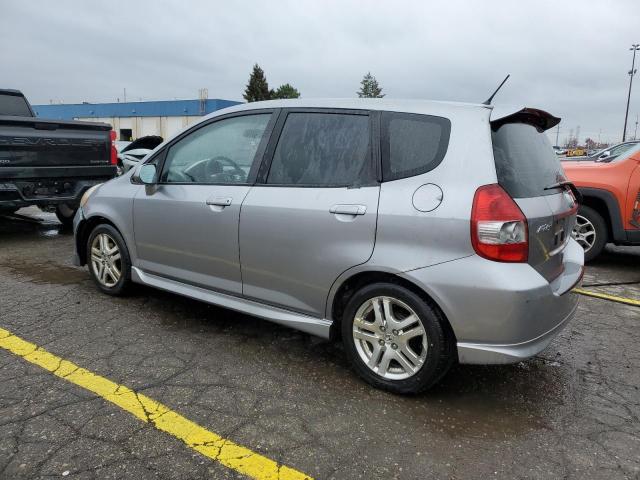 JHMGD376X7S002236 - 2007 HONDA FIT S SILVER photo 2