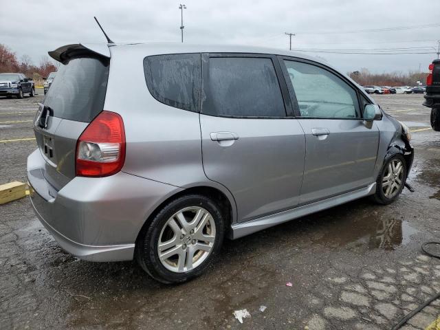 JHMGD376X7S002236 - 2007 HONDA FIT S SILVER photo 3