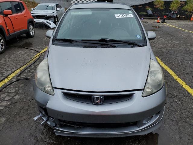 JHMGD376X7S002236 - 2007 HONDA FIT S SILVER photo 5