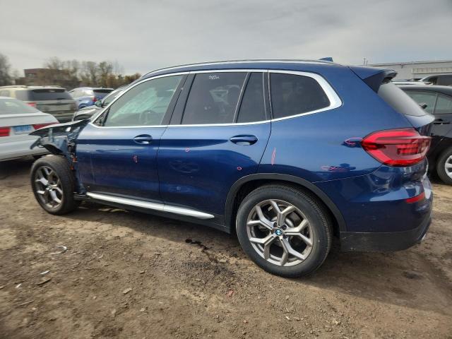 5UXTS1C01M9G95682 - 2021 BMW X3 XDRIVE30E BLUE photo 2