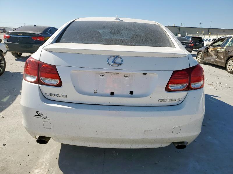JTHBE96S980032236 - 2008 LEXUS GS 350 WHITE photo 6