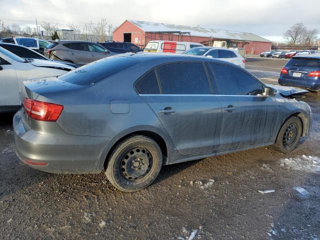 3VW2K7AJ2FM247008 - 2015 VOLKSWAGEN JETTA BASE GRAY photo 3