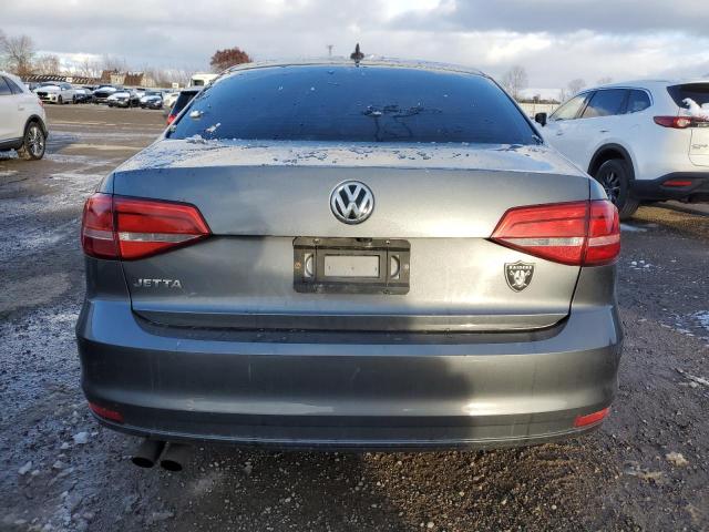 3VW2K7AJ2FM247008 - 2015 VOLKSWAGEN JETTA BASE GRAY photo 6