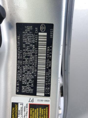 4T1BF1FK6DU261021 - 2013 TOYOTA CAMRY L SILVER photo 12