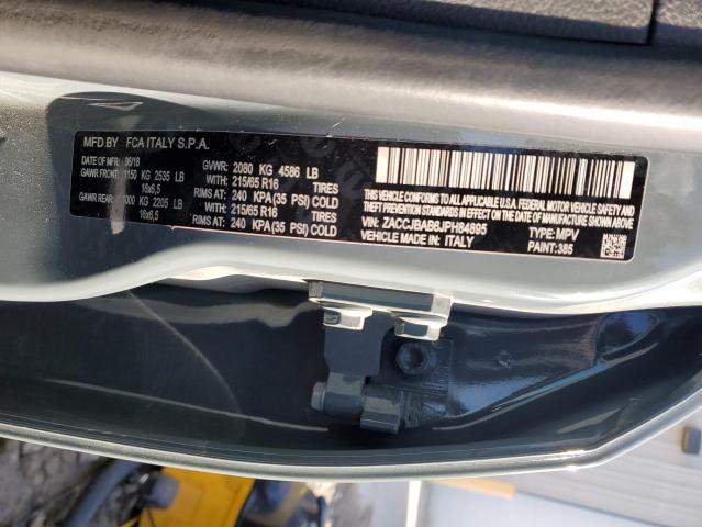 ZACCJBAB6JPH84895 - 2018 JEEP RENEGADE SPORT ლურჯი ფოტო 12