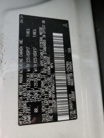 2T3P1RFV9RW453772 - 2024 TOYOTA RAV4 XLE WHITE photo 14