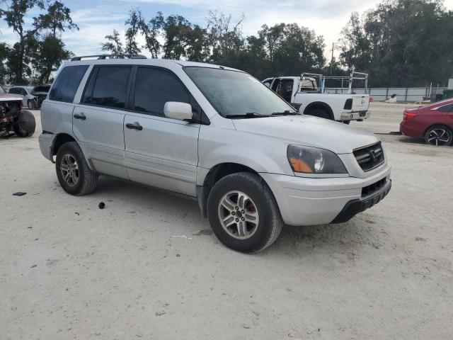 2HKYF18753H563996 - 2003 HONDA PILOT EXL SILVER photo 4