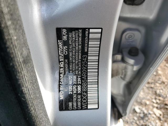 WDDGF8BB5AR092543 - 2010 MERCEDES-BENZ C 300 4MATIC GRAY photo 12