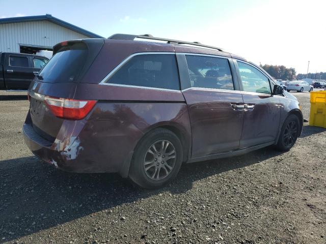 5FNRL5H43BB021805 - 2011 HONDA ODYSSEY EX MAROON photo 3