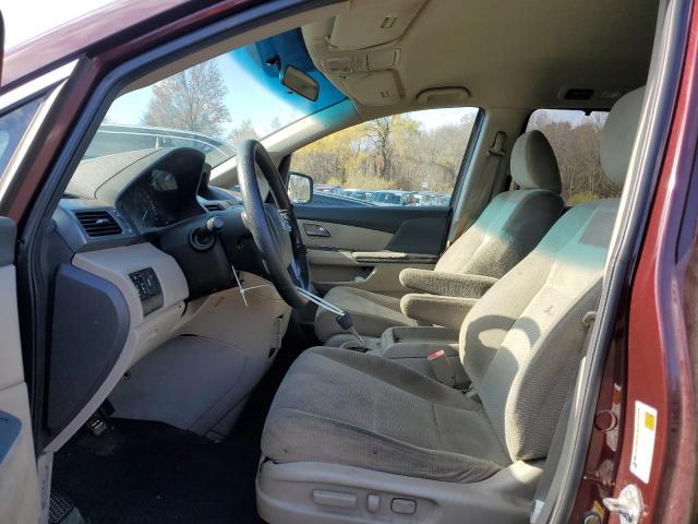 5FNRL5H43BB021805 - 2011 HONDA ODYSSEY EX MAROON photo 7