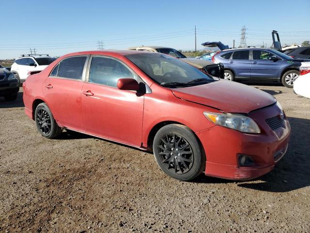 1NXBU40E09Z053671 - 2009 TOYOTA COROLLA BASE წითელი ფოტო 4