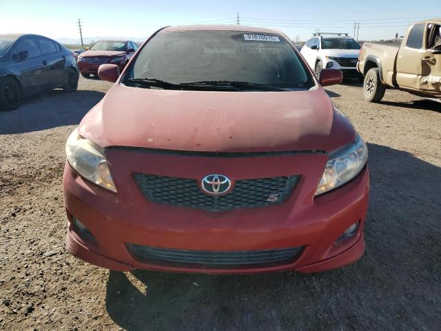 1NXBU40E09Z053671 - 2009 TOYOTA COROLLA BASE წითელი ფოტო 5