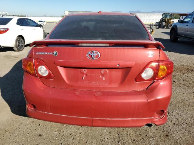 1NXBU40E09Z053671 - 2009 TOYOTA COROLLA BASE წითელი ფოტო 6
