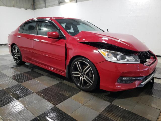 1HGCR2F57GA034976 - 2016 HONDA ACCORD SPORT RED photo 4