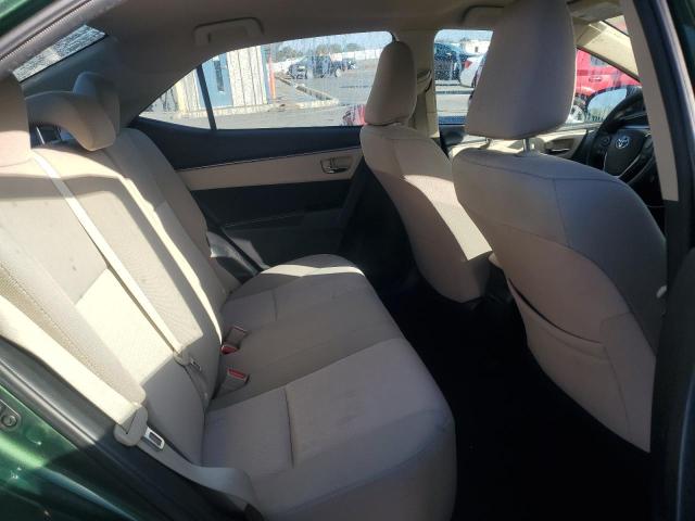 2T1BURHE7EC101096 - 2014 TOYOTA COROLLA L GREEN photo 10
