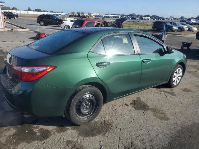 2T1BURHE7EC101096 - 2014 TOYOTA COROLLA L GREEN photo 3