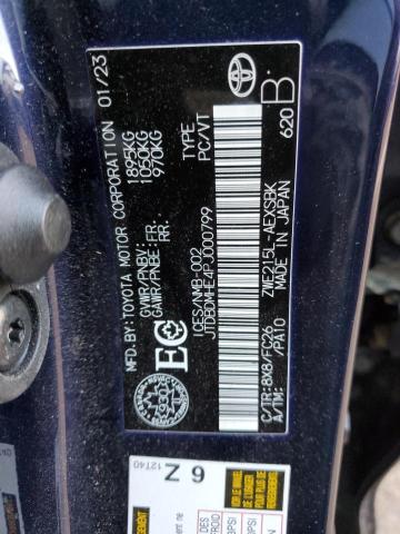 JTDBDMHE4PJ000799 - 2023 TOYOTA COROLLA LE 蓝色 照片 13