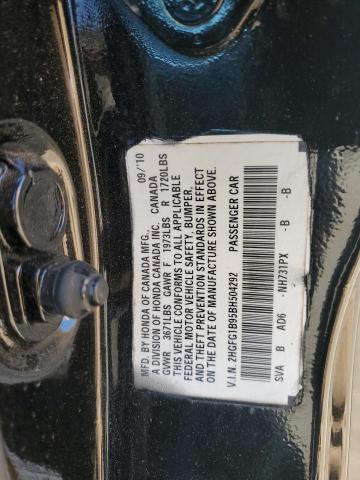 2HGFG1B95BH504292 - 2011 HONDA CIVIC EXL Qara foto 12