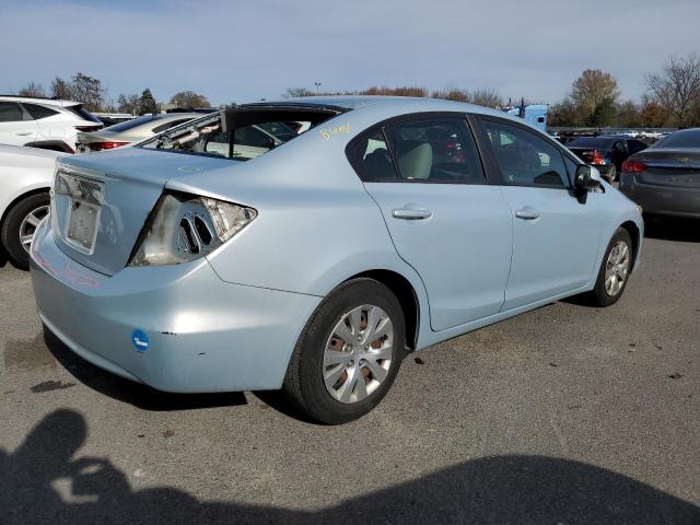 19XFB2F53CE371801 - 2012 HONDA CIVIC LX BLUE photo 3