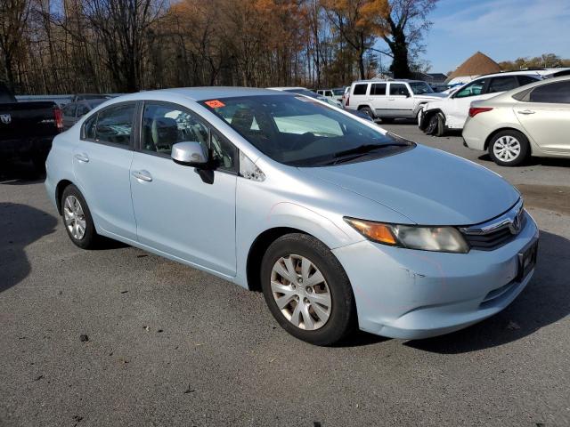 19XFB2F53CE371801 - 2012 HONDA CIVIC LX BLUE photo 4