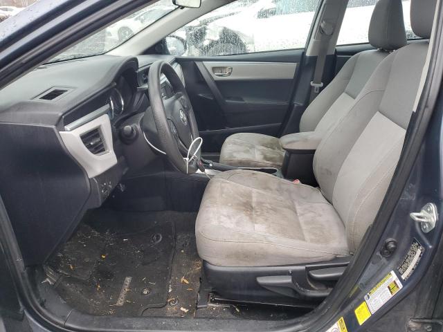 2T1BURHE2FC368891 - 2015 TOYOTA COROLLA L BLUE photo 7