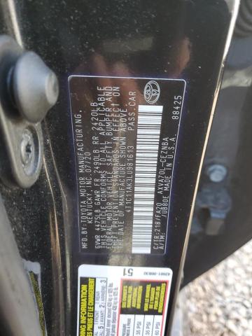 4T1C11AK3LU981613 - 2020 TOYOTA CAMRY LE BLACK photo 12