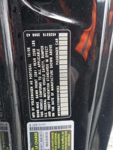 WVWBA71F69V016253 - 2009 VOLKSWAGEN EOS TURBO Negro foto 12