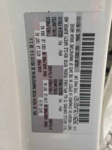 3MZBN1V35JM221821 - 2018 MAZDA 3 TOURING WHITE photo 12