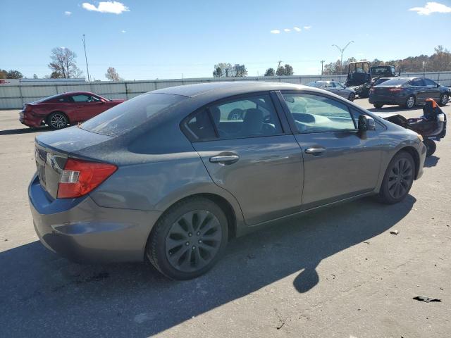 19XFB2F53CE367215 - 2012 HONDA CIVIC LX GRAY photo 3
