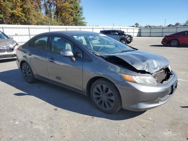 19XFB2F53CE367215 - 2012 HONDA CIVIC LX GRAY photo 4