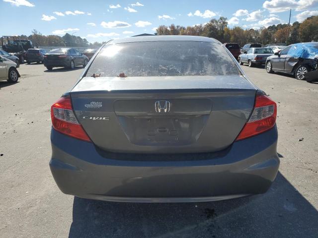 19XFB2F53CE367215 - 2012 HONDA CIVIC LX GRAY photo 6