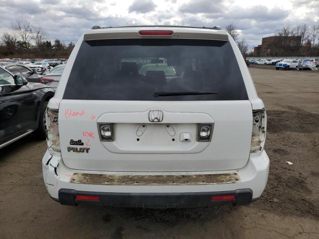 5FNYF287X6B033306 - 2006 HONDA PILOT EX WHITE photo 6