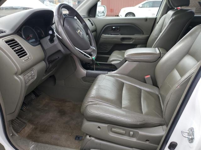 5FNYF287X6B033306 - 2006 HONDA PILOT EX WHITE photo 7
