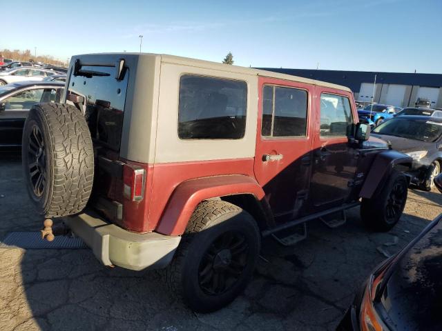 1J4GA59187L188306 - 2007 JEEP WRANGLER SAHARA მუქწითელი ფოტო 3