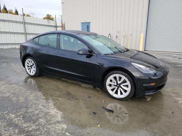 5YJ3E1EA6NF191115 - 2022 TESLA MODEL 3 შავი ფოტო 4