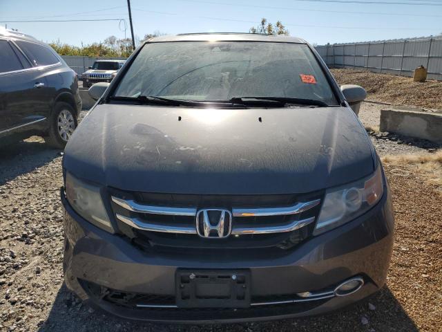5FNRL5H9XEB002572 - 2014 HONDA ODYSSEY TOURING GRAY photo 5