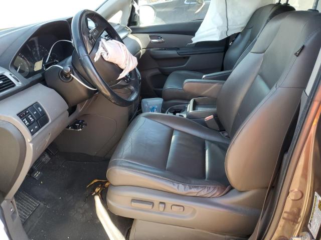 5FNRL5H9XEB002572 - 2014 HONDA ODYSSEY TOURING GRAY photo 7