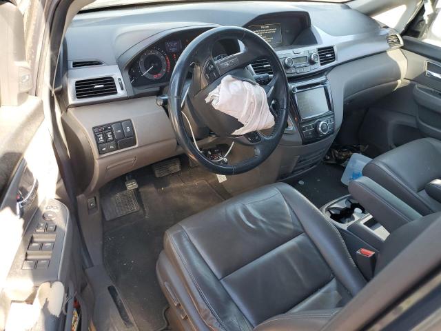 5FNRL5H9XEB002572 - 2014 HONDA ODYSSEY TOURING GRAY photo 8