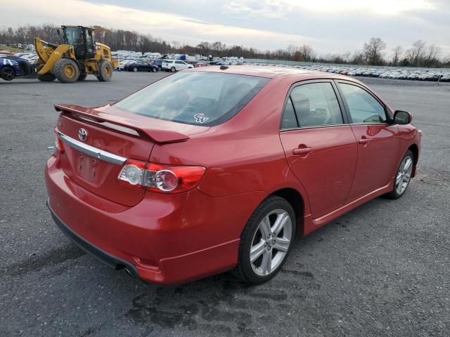 2T1BU4EE6DC026395 - 2013 TOYOTA COROLLA BASE Կարմիր լուսանկար 3