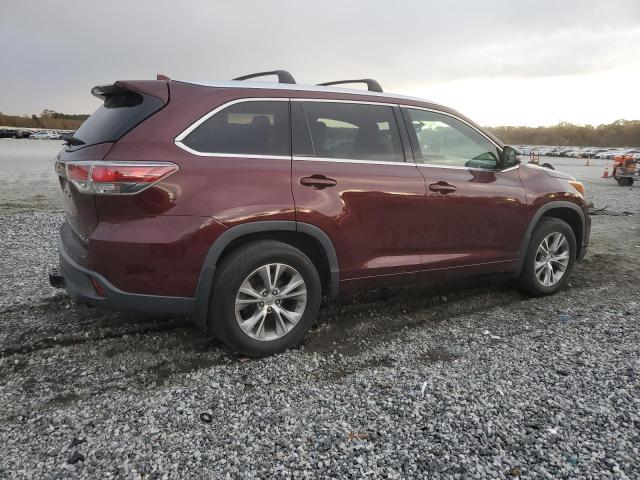 5TDJKRFH3FS104777 - 2015 TOYOTA HIGHLANDER XLE MAROON photo 3