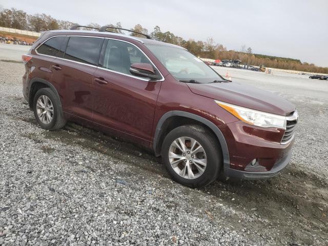 5TDJKRFH3FS104777 - 2015 TOYOTA HIGHLANDER XLE MAROON photo 4