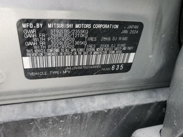 JA4J3VA87RZ044660 - 2024 MITSUBISHI OUTLANDER SE SILVER photo 13