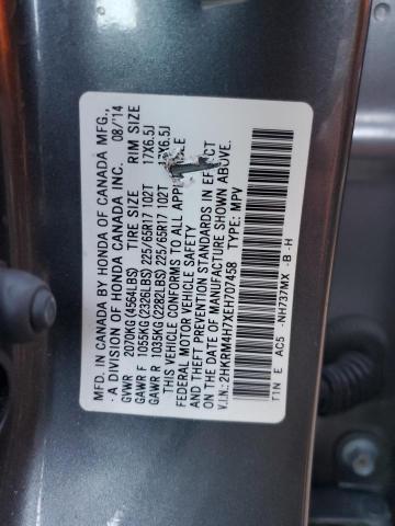 2HKRM4H7XEH707458 - 2014 HONDA CR-V EXL 灰色 照片 13