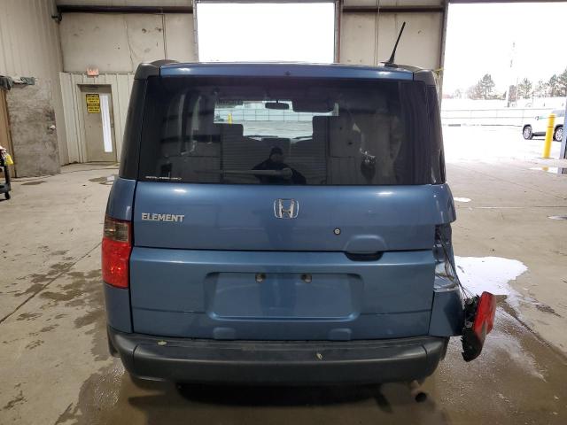5J6YH28738L015704 - 2008 HONDA ELEMENT EX BLUE photo 6