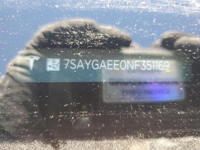 7SAYGAEE0NF351169 - 2022 TESLA MODEL Y GRAY photo 13