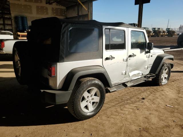 1J4BA3H17BL508286 - 2011 JEEP WRANGLER U SPORT SILVER photo 3