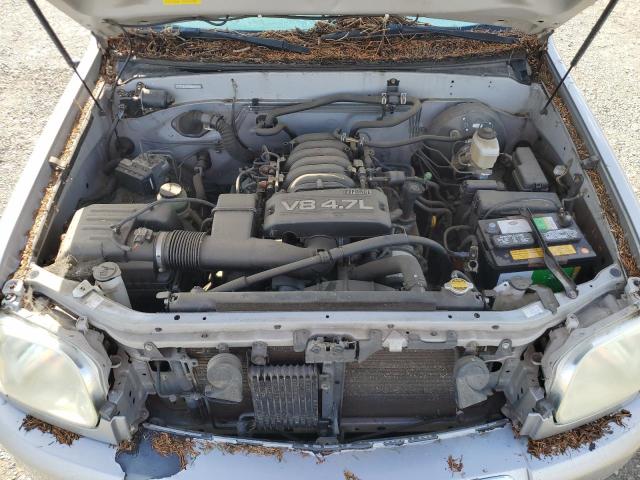 5TBDT44145S470015 - 2005 TOYOTA TUNDRA DOUBLE CAB SR5 SILVER photo 11