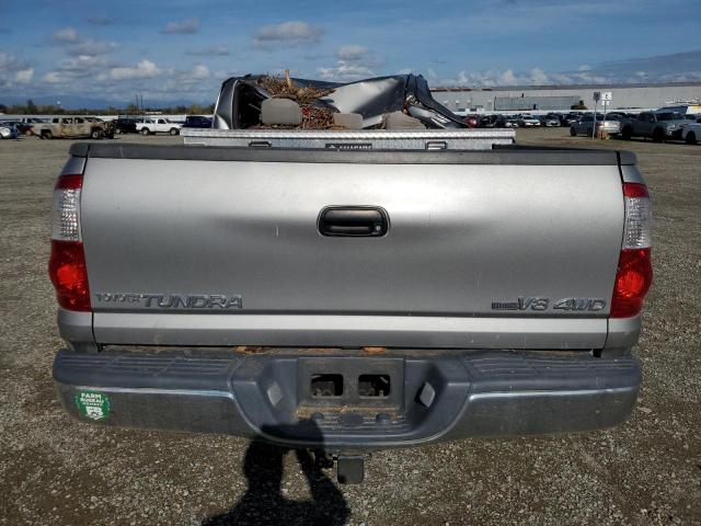 5TBDT44145S470015 - 2005 TOYOTA TUNDRA DOUBLE CAB SR5 SILVER photo 6