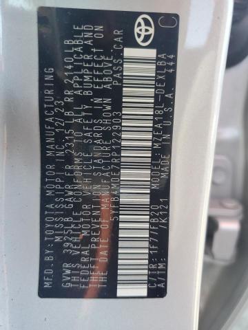 5YFB4MDE7RP122903 - 2024 TOYOTA COROLLA LE SILVER photo 12