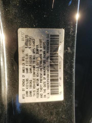 1HGCR2F83HA156259 - 2017 HONDA ACCORD EXL Qara foto 12